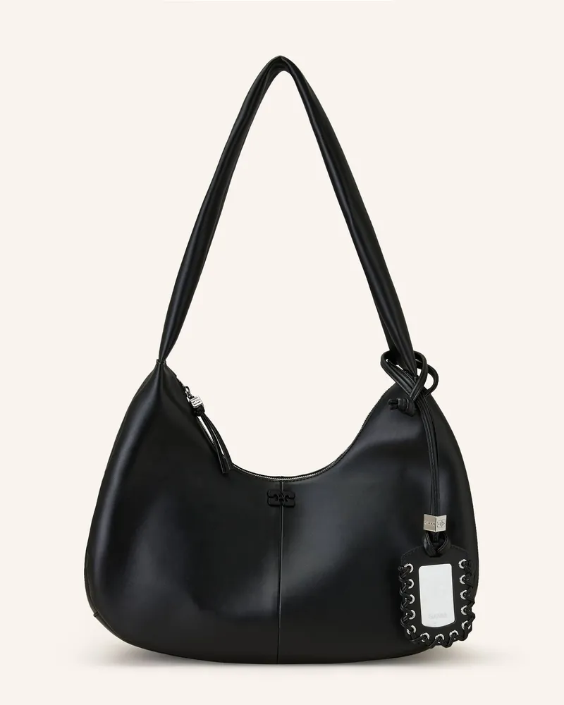 Ganni Hobo-Bag BOU MEDIUM Schwarz