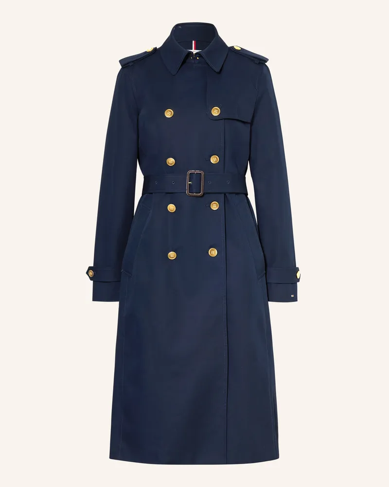 Tommy Hilfiger Trenchcoat blau Dunkelblau