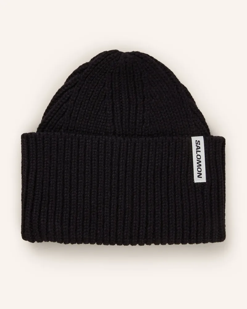 Salomon Multifunktionsmütze Snowbird schwarz Schwarz