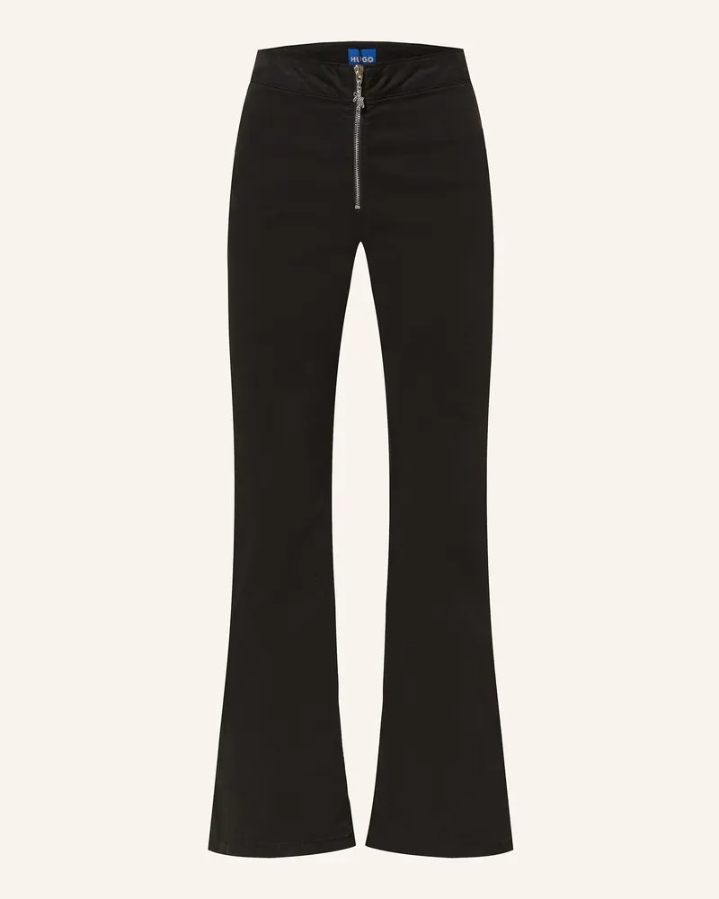 HUGO BOSS Flared Jeans HIZUMI Schwarz