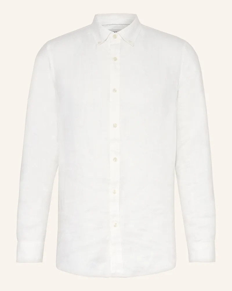 Scotch&Soda Leinenhemd CORE Regular Fit Weiss