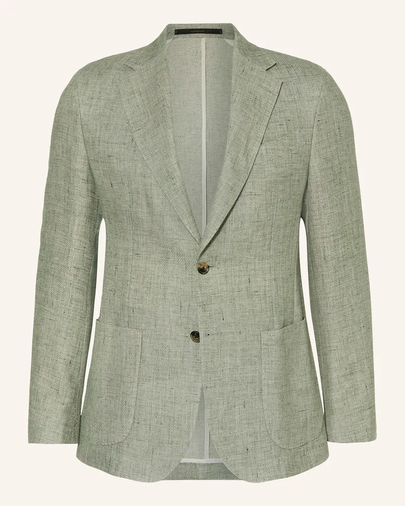 windsor. Sakko GIORNO Extra Slim Fit mit Leinen Hellgrün