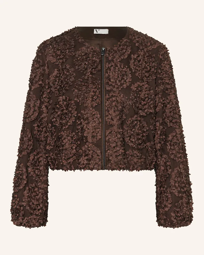 Vera Mont Mesh-Jacke Dunkelbraun