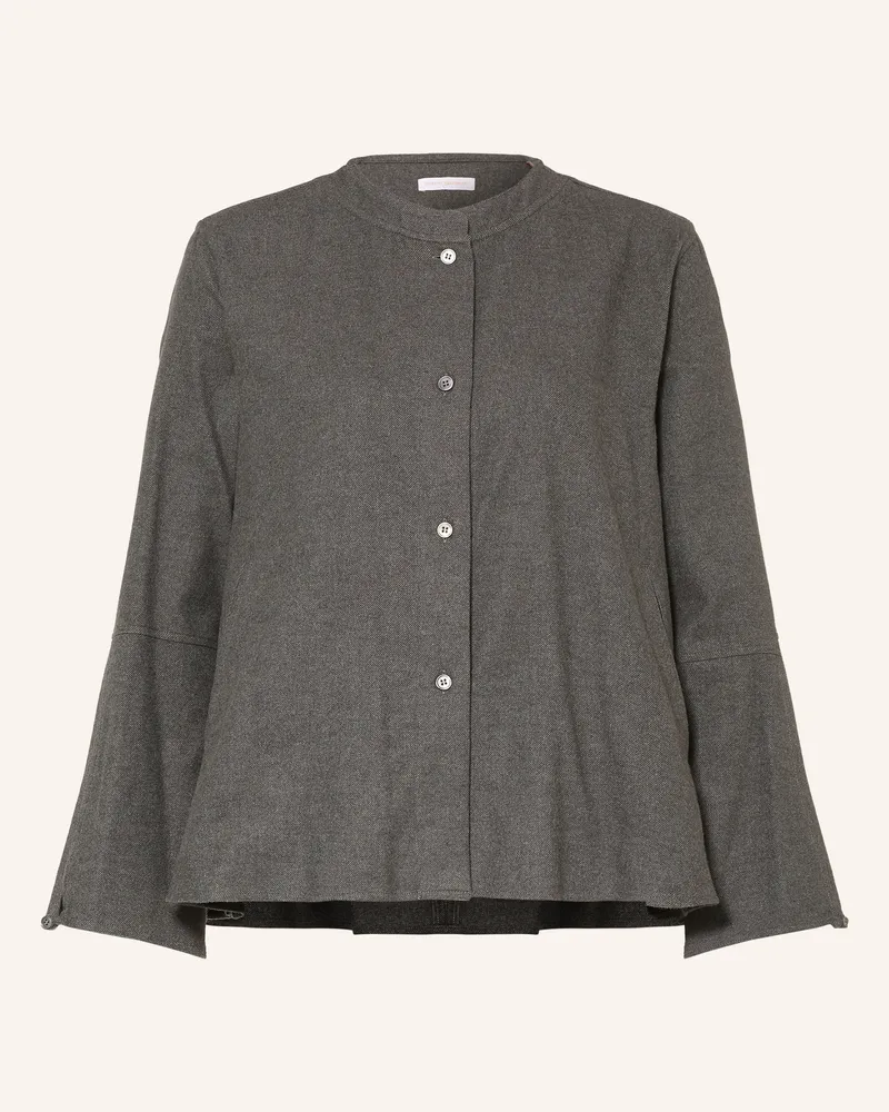 Robert Friedman Flanellbluse Zoe grau Dunkelgrau