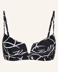 Karl Lagerfeld Bikini-Top Schwarz