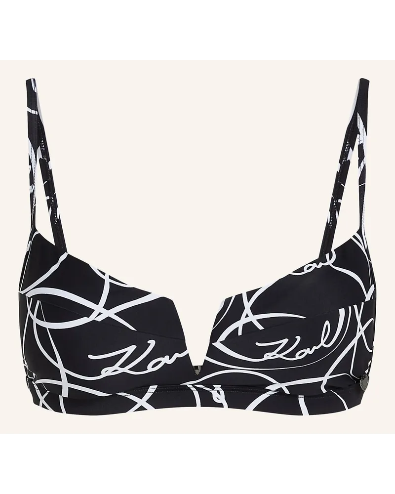 Karl Lagerfeld Bikini-Top Schwarz