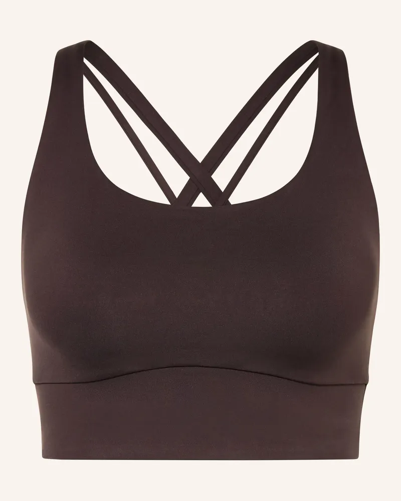 LULULEMON Sport-BH ENERGY™ LONGLINE Dunkelbraun