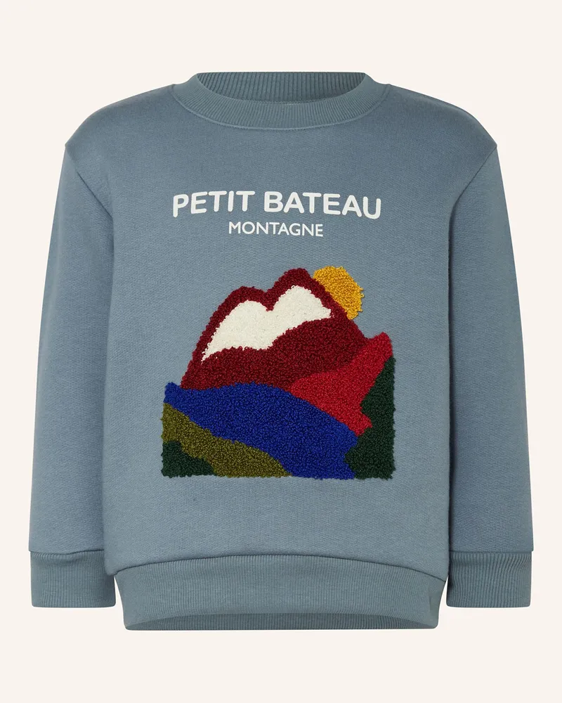 Petit Bateau Sweatshirt Blaugrau