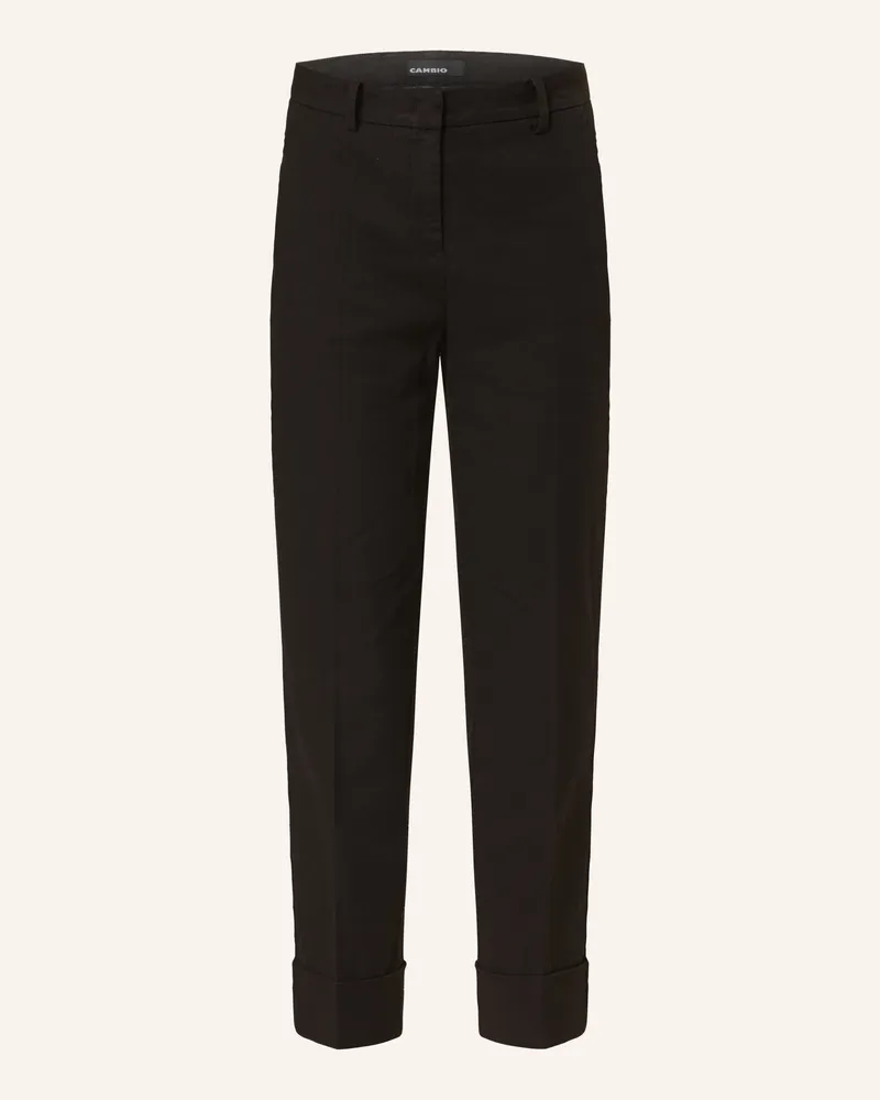 Cambio 7/8-Hose KRYSTAL mit Leinen Schwarz
