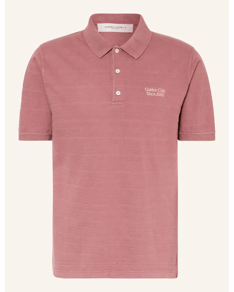 Golden Goose Piqué-Poloshirt Rosa