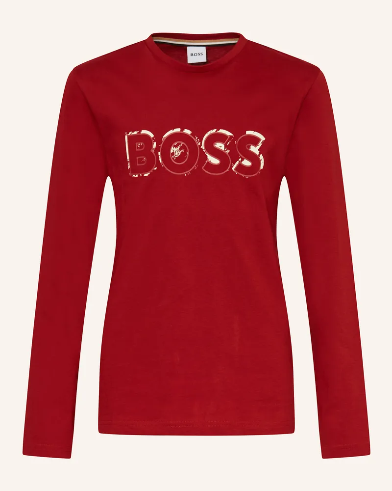 HUGO BOSS Longsleeve Dunkelrot