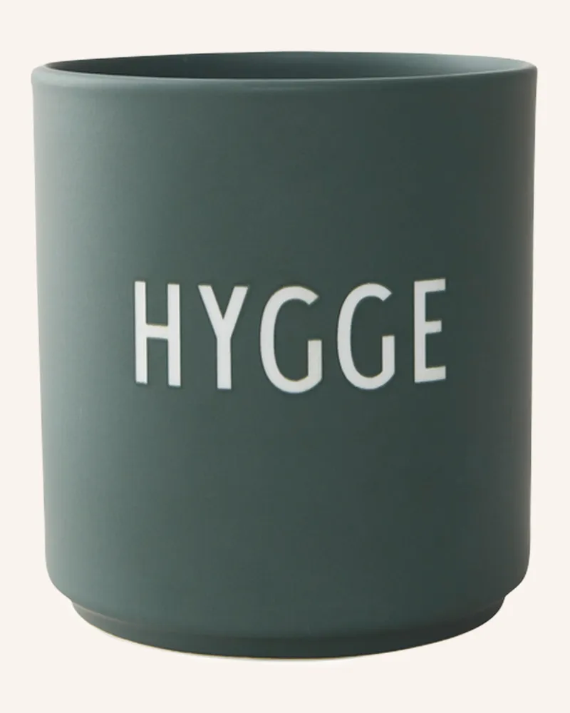 DESIGN LETTERS Becher gruen Dunkelgrün