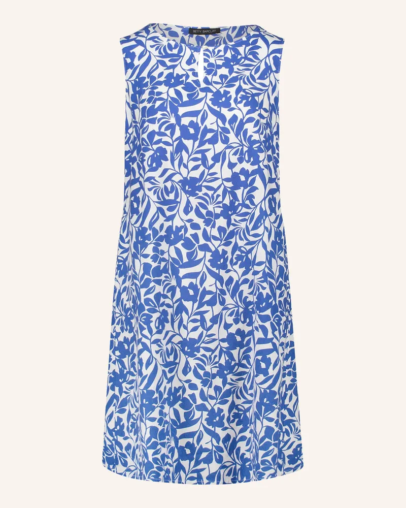 Betty Barclay Kleid Mit Leinen blau Weiss