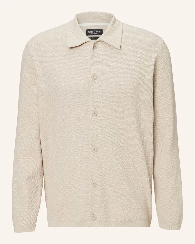 Marc O'Polo Strick-Overshirt Hellgrau
