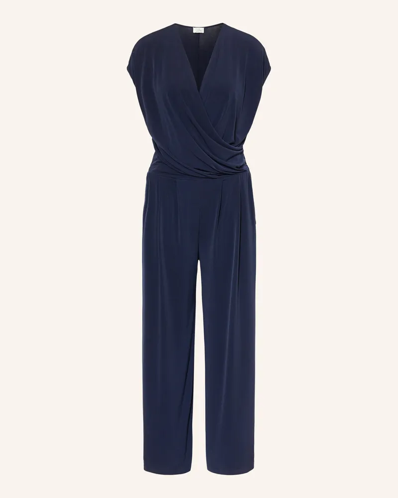 Vera Mont Jumpsuit In Wickeloptik blau Dunkelblau