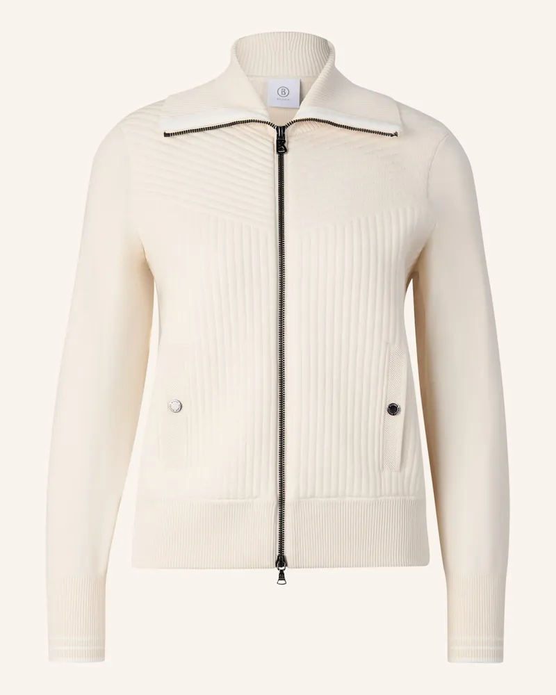 Bogner Strickjacke weiss Creme