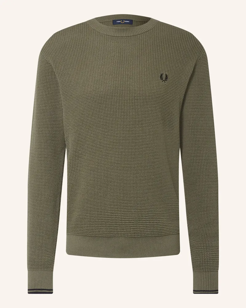 Fred Perry Pullover gruen Grün
