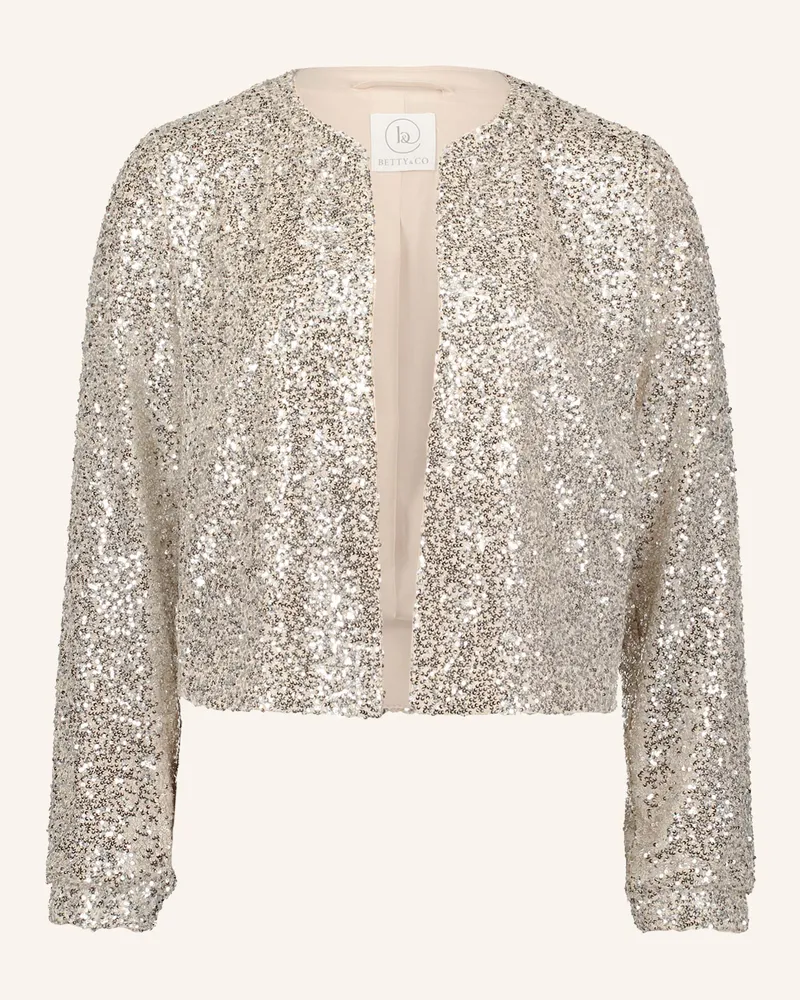 Betty Barclay Blouson mit Pailletten Creme
