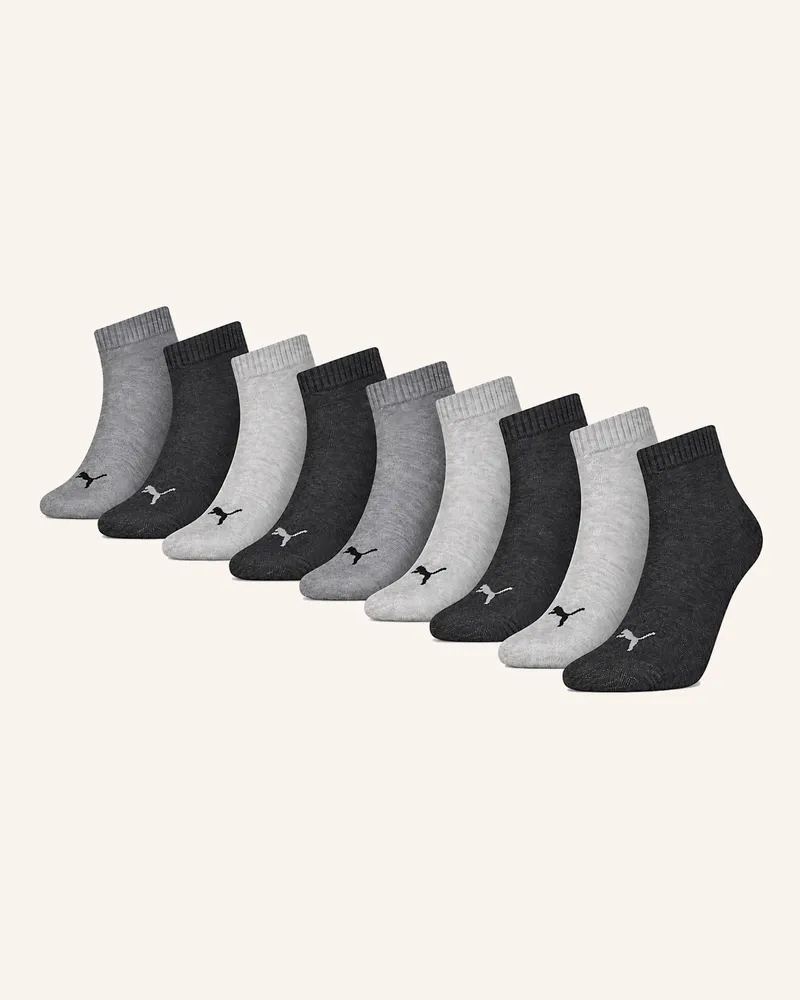 Puma Socken Quarter 9-Pack grau Grau