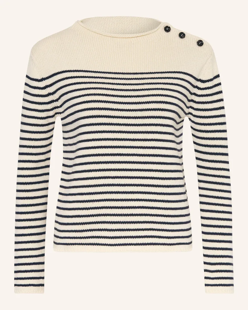Max Mara Pullover Quadro weiss Ecru