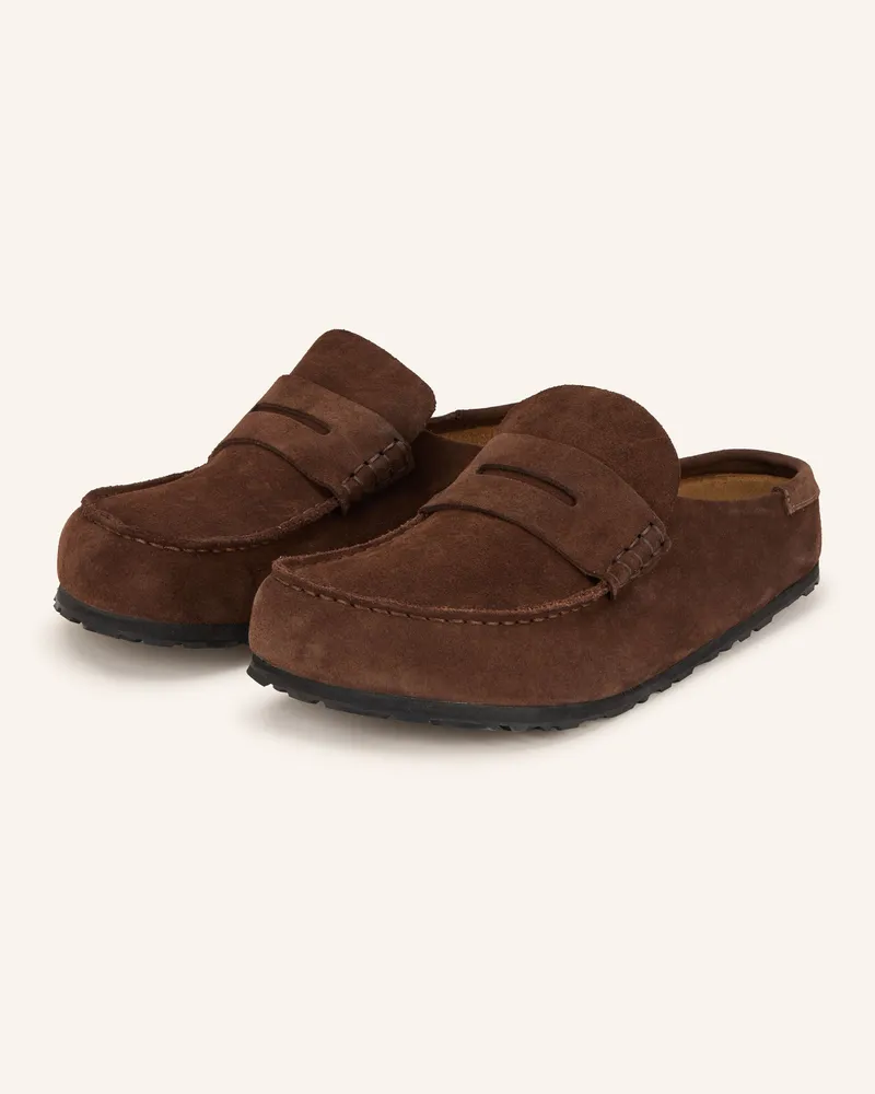 Birkenstock Pantoletten Naples Wrapped braun Dunkelbraun