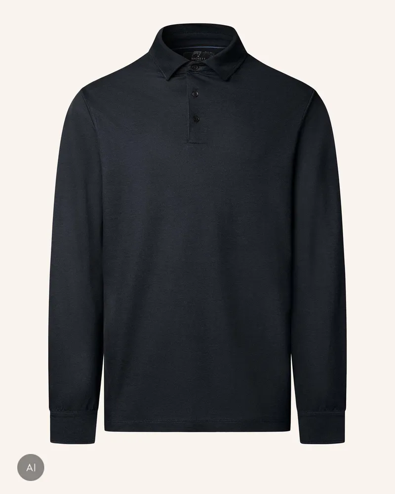 Hackett Poloshirt Ttvl Pique Polo Ls blau Blau