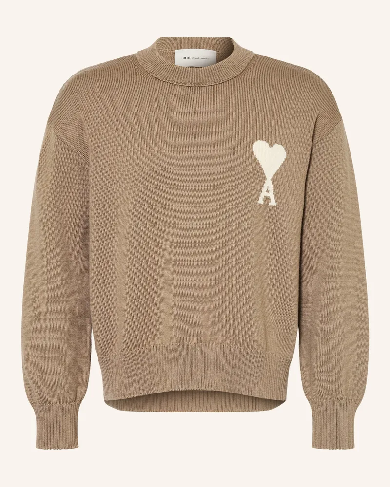 AMI Paris Pullover Hellbraun
