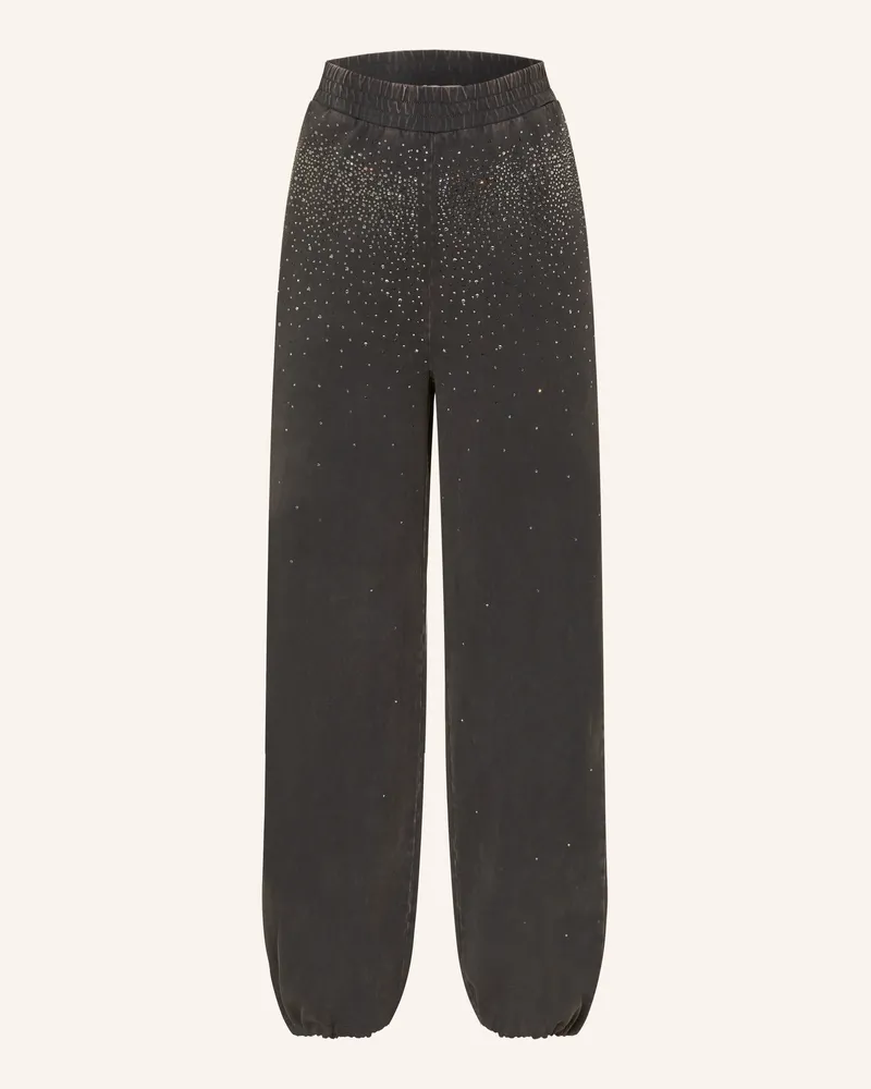 Liu Jo Sweatpants Mit Schmucksteinen schwarz Schwarz