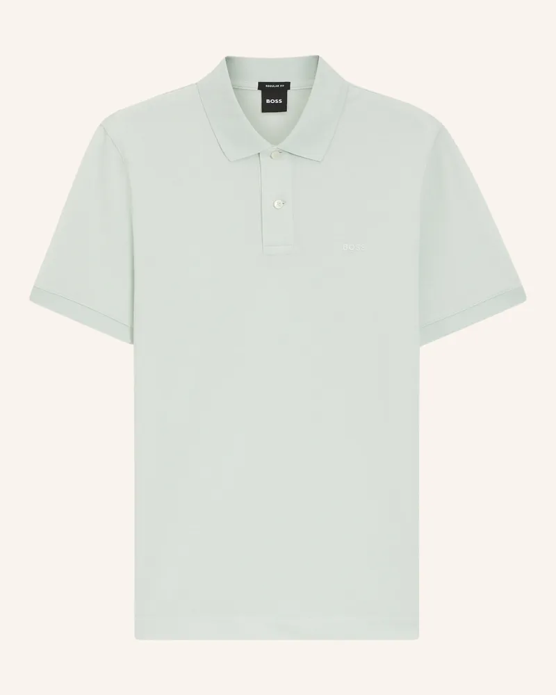 HUGO BOSS Piqué-Poloshirt Pallas Regular Fit gruen Hellgrün