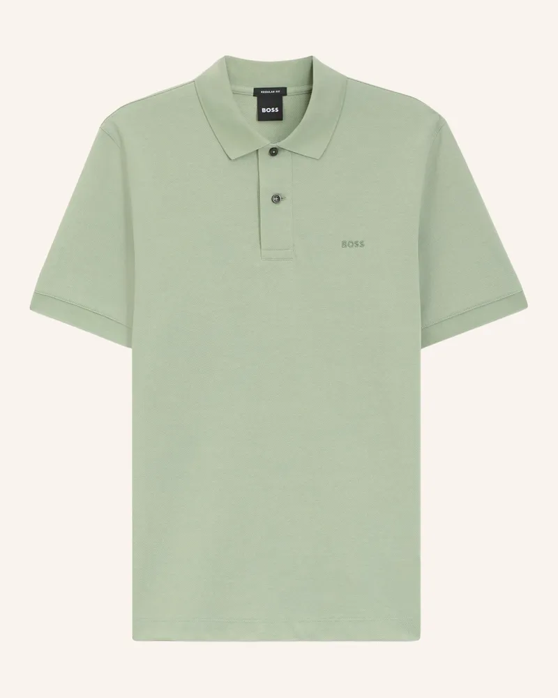 HUGO BOSS Piqué-Poloshirt Pallas Regular Fit gruen Hellgrün