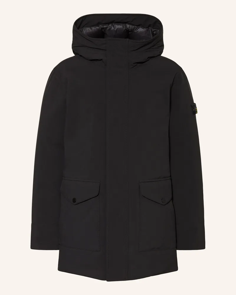 Stone Island Daunenparka Schwarz