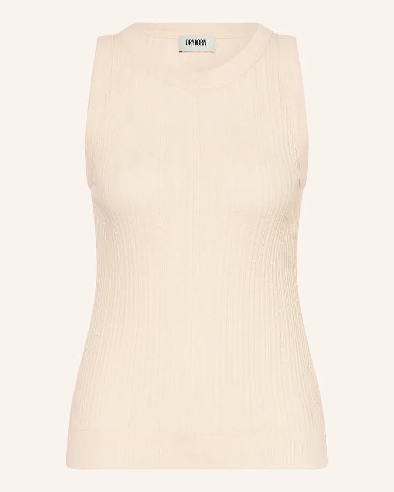 Drykorn Stricktop Olina weiss Ecru