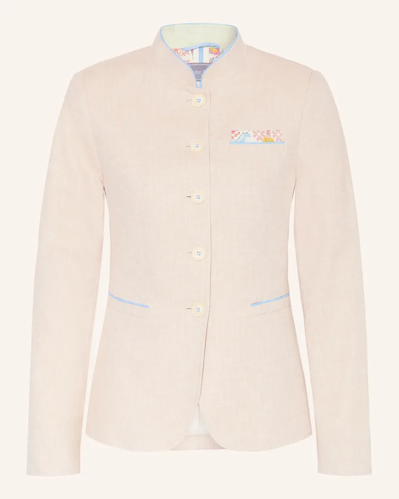 White Label Janker mit Leinen Beige