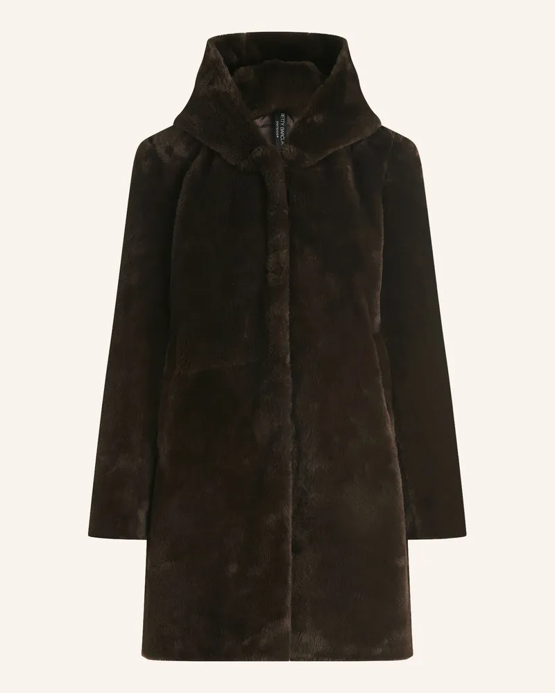 Betty Barclay Kunstfell-Jacke braun Dunkelbraun