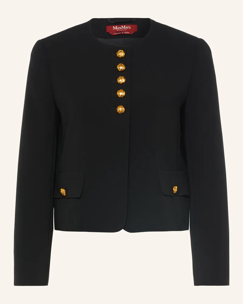 Max Mara Kastenjacke Paniere schwarz Schwarz