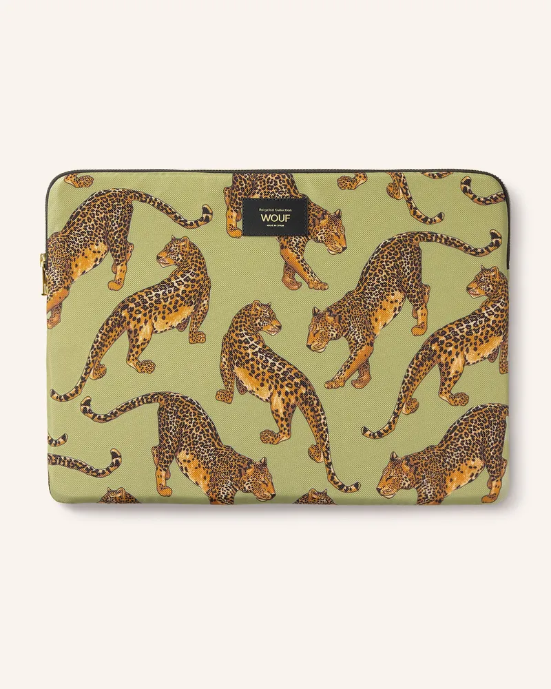 WOUF Laptop-Hülle Avo Leopard gruen Hellgrün