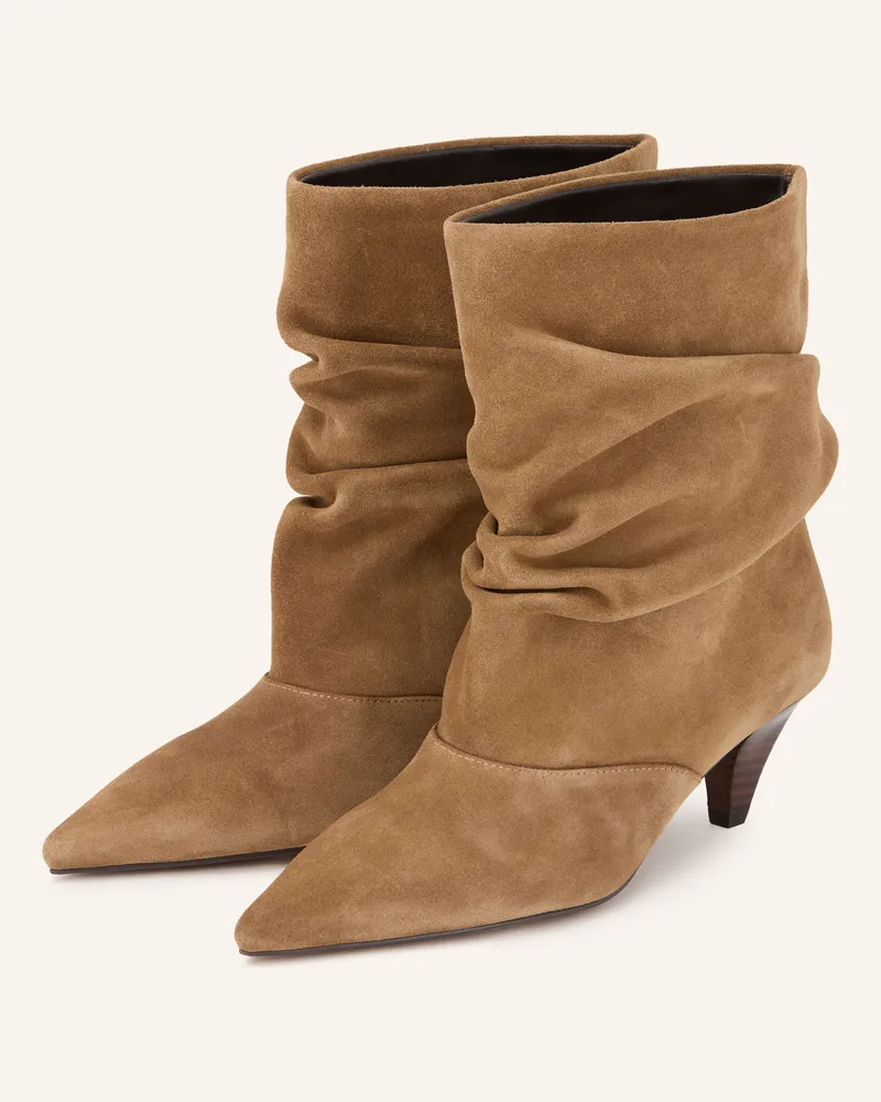 Inuovo Stiefeletten beige Cognac