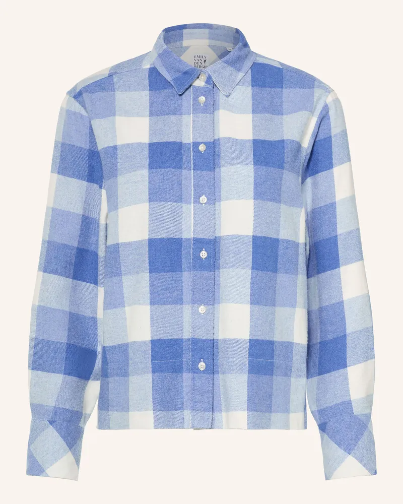 Emily van den Bergh Hemdbluse Aus Flanell blau Blau