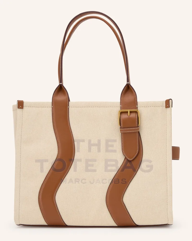 Marc Jacobs Shopper The Wavy Canvas Large Tote Bag beige Beige