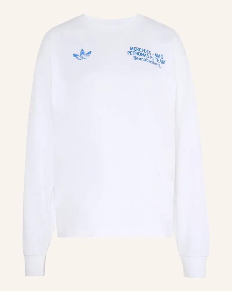 adidas Mercedes - Amg Petronas Formula 1 Team Blue Wonder Longsleeve weiss Weiss