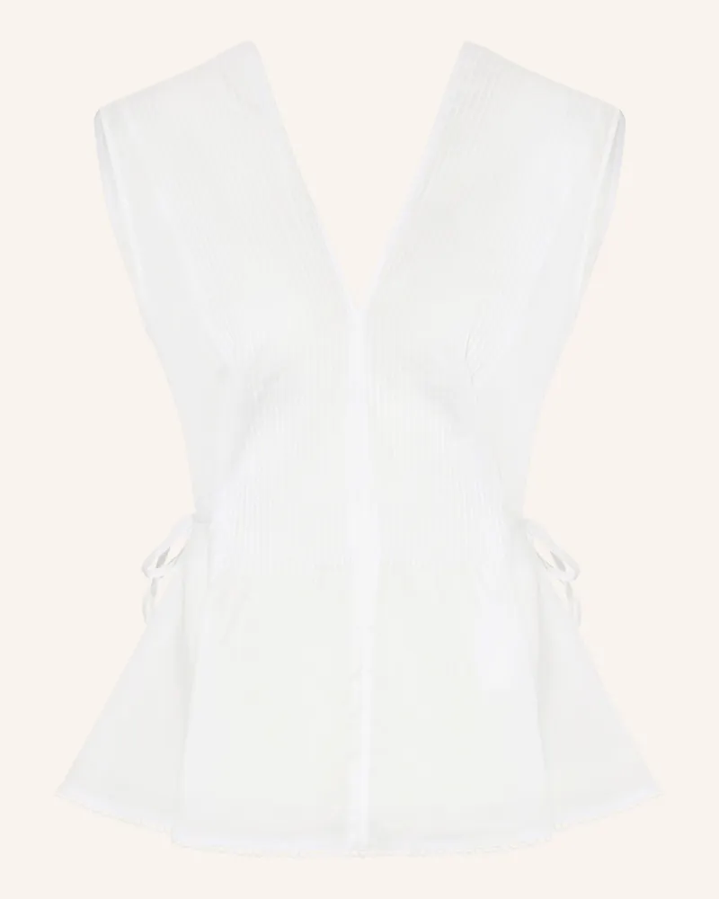 Arket Blusentop weiss Weiss