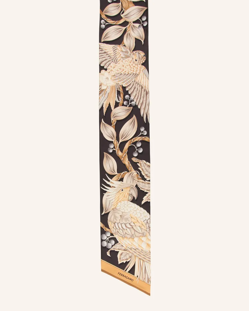 Ferragamo Seidenschal beige Beige