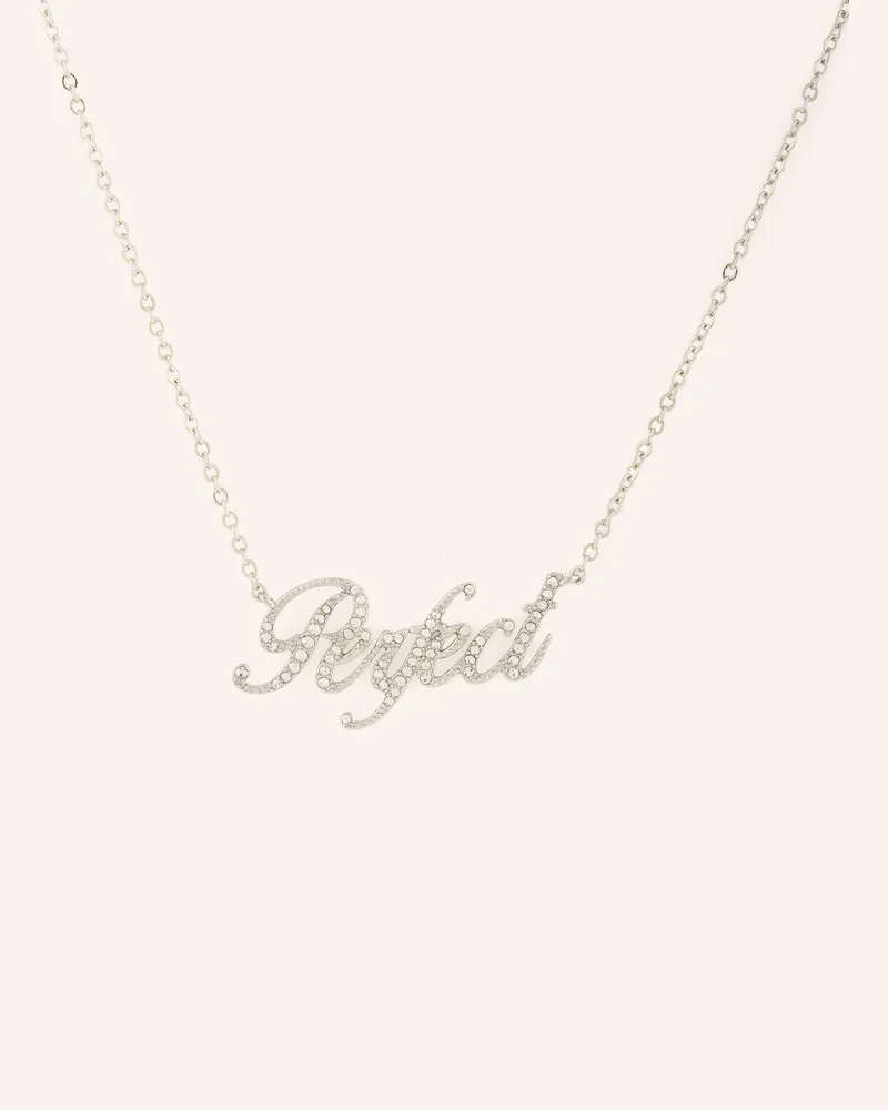 Marc Jacobs Halskette The Perfect Pave Necklace silber Silber