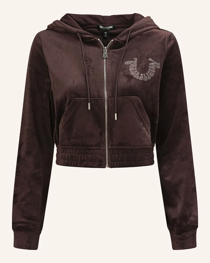 True Religion Zip-Hoodie braun Braun