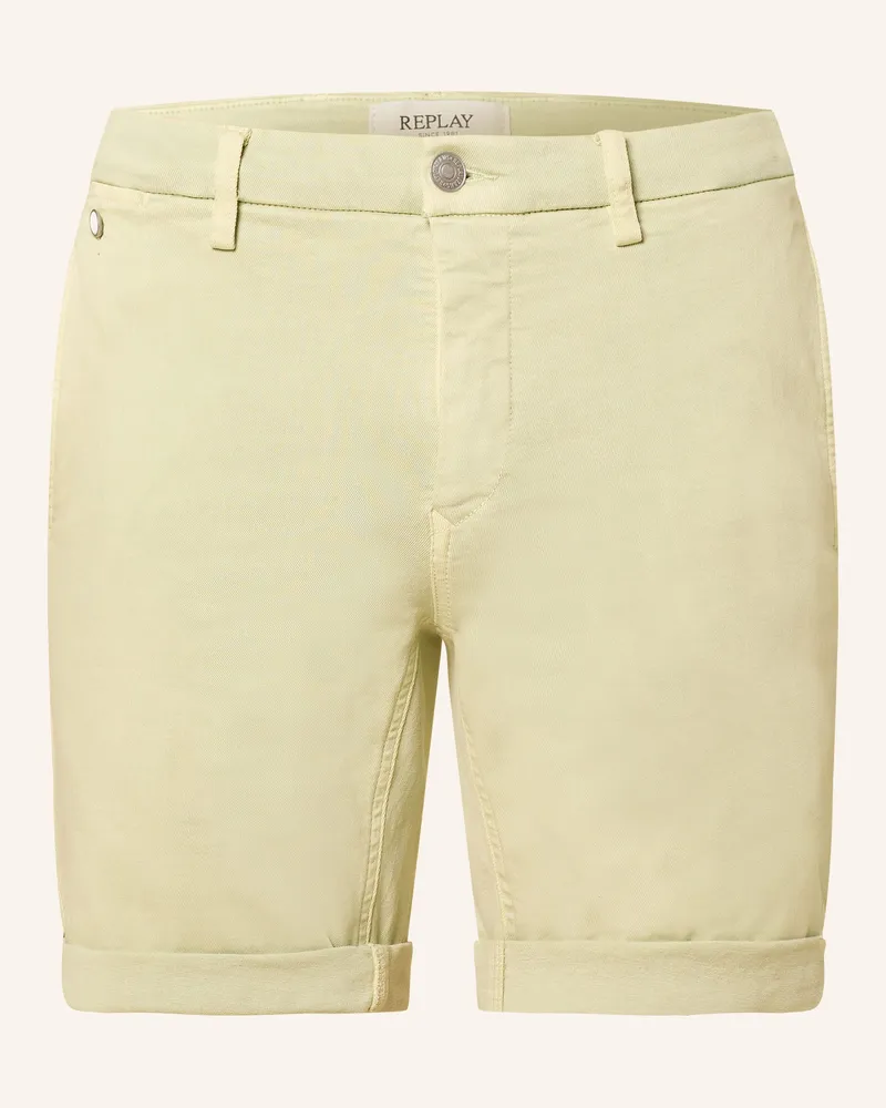 Replay Jeansshorts BENNI Regular Fit Hellgrün