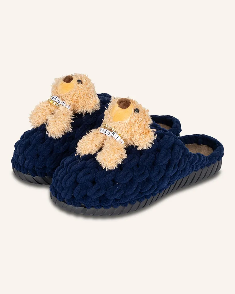 uzurii Pantoffeln Pantoffel Boo Boo blau Blau