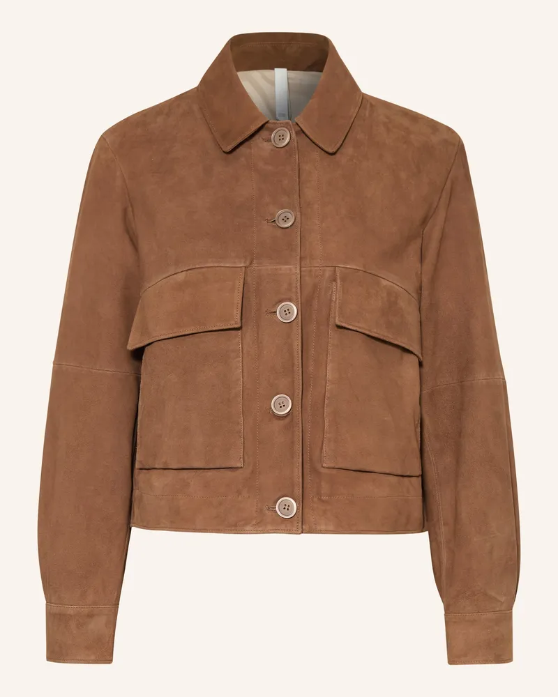 DUNO Lederjacke Joan braun Braun