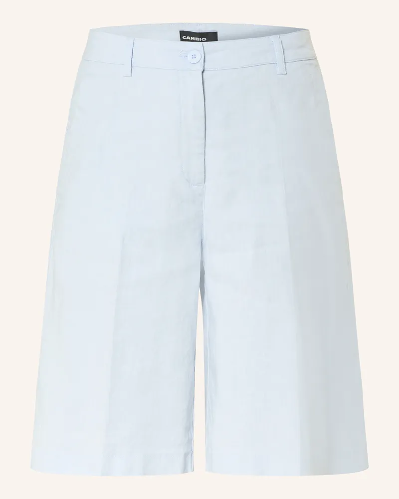 Cambio Bermudas ADRIENNE mit Leinen Hellblau