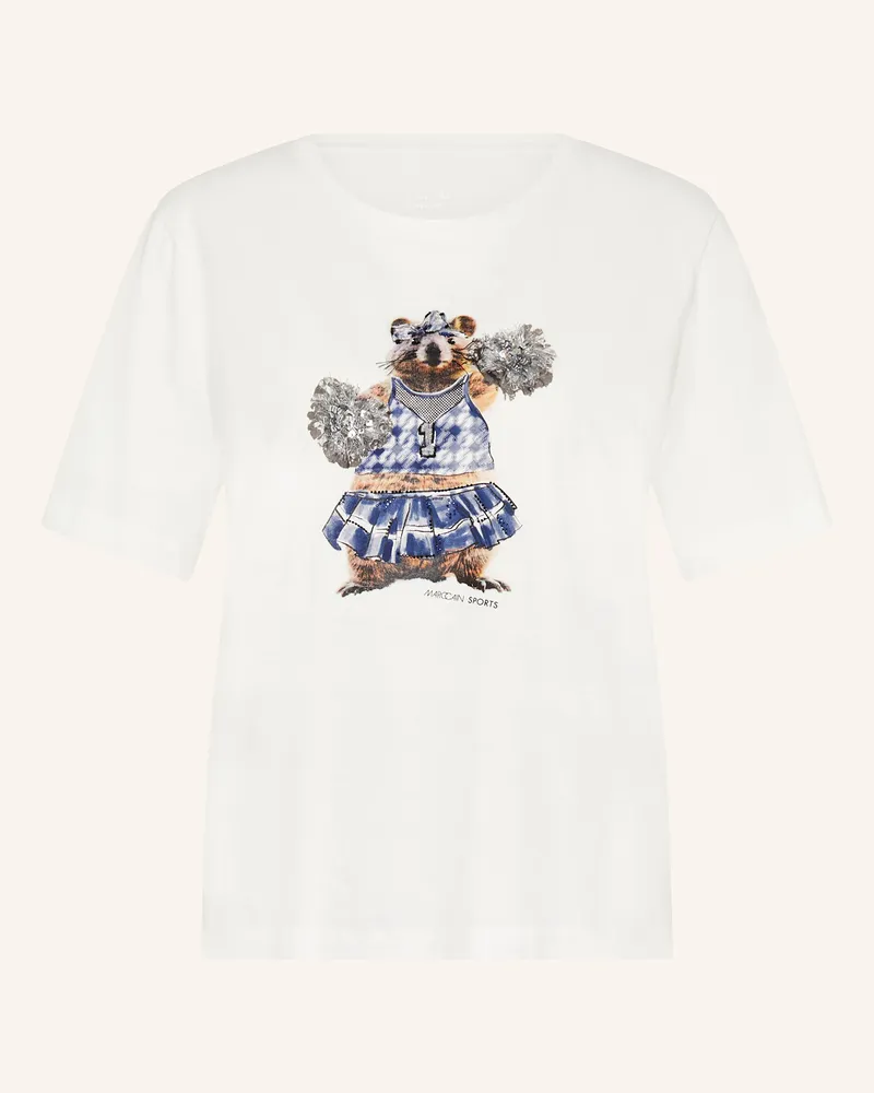 Marc Cain T-Shirt mit Glitzergarn und Pailletten 110