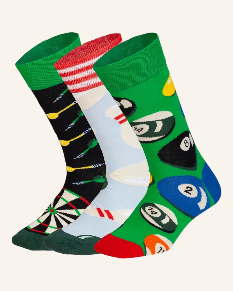 DillySocks Socken Strike & Score (3er Box) schwarz Grün